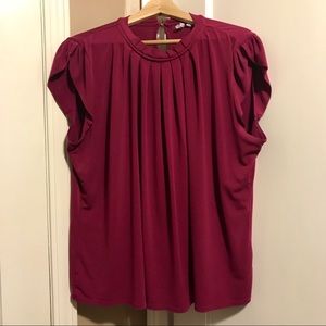 Dark pink blouse
